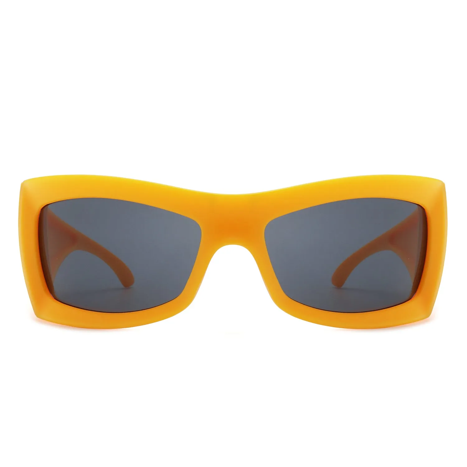 Skytalon - Retro Square Chunky Wrap Around Sunglasses