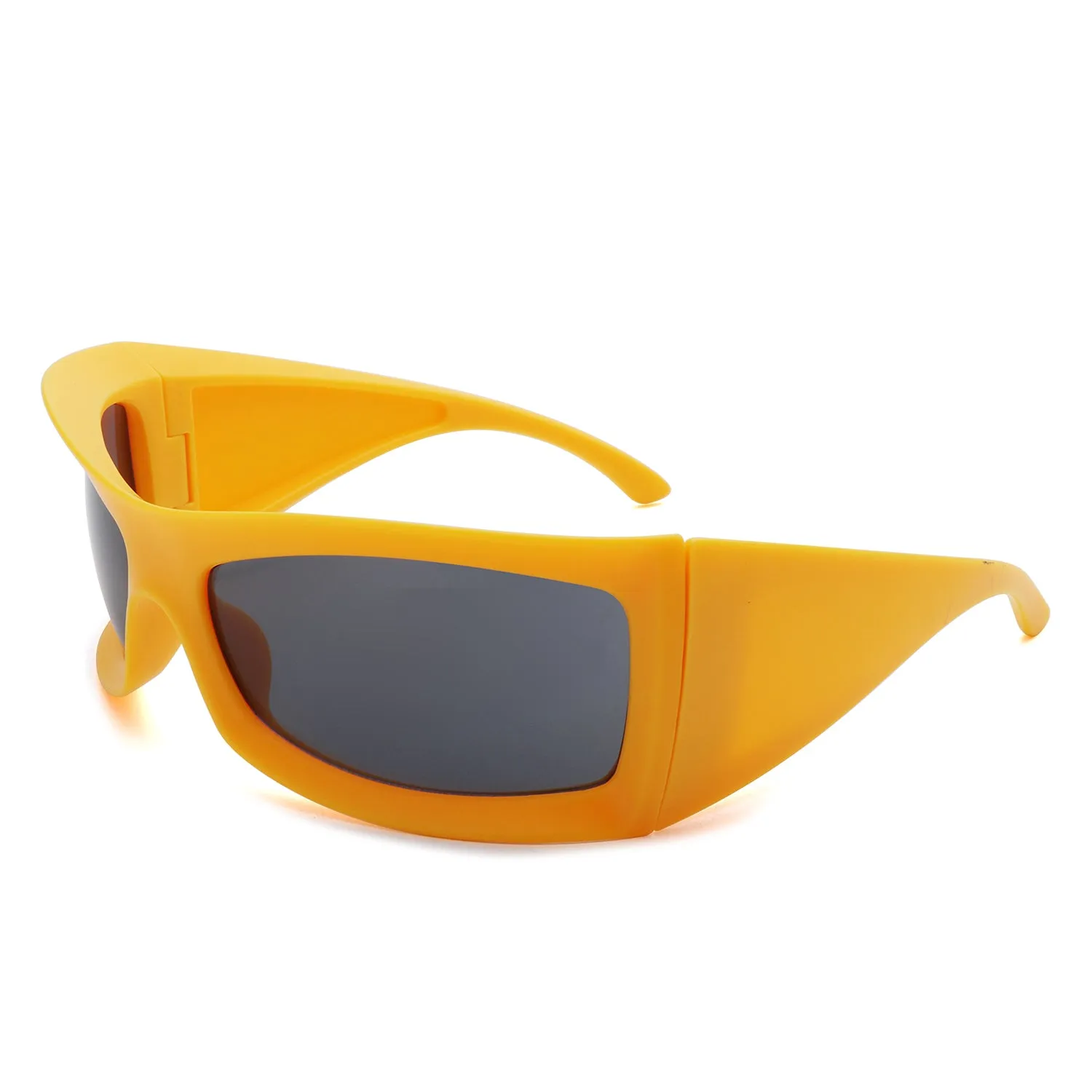 Skytalon - Retro Square Chunky Wrap Around Sunglasses