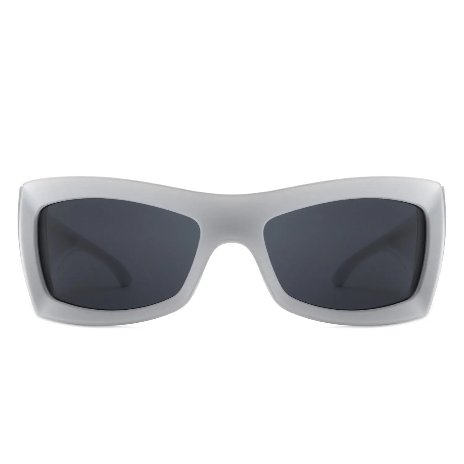 Skytalon - Retro Square Chunky Wrap Around Sunglasses