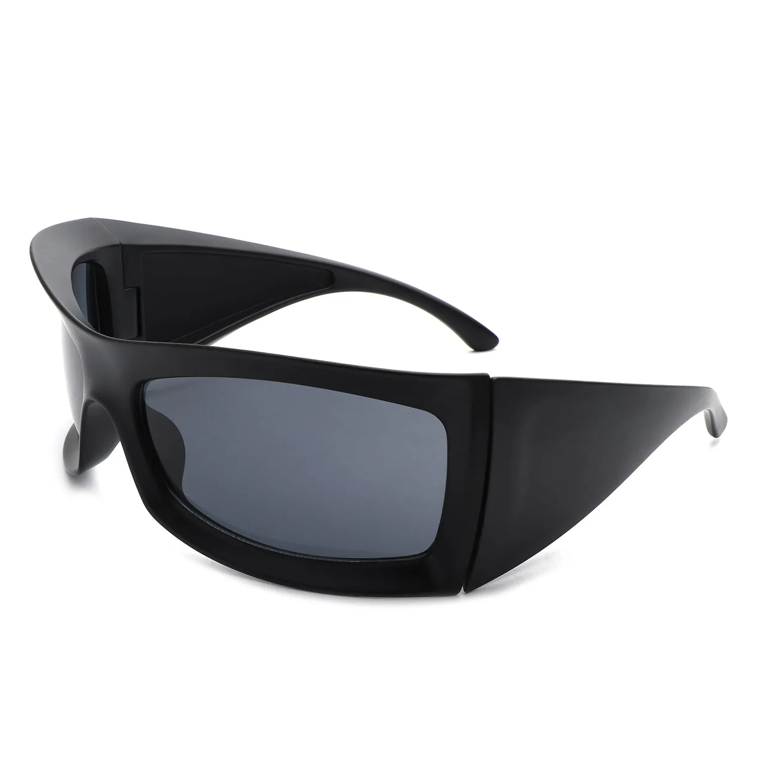 Skytalon - Retro Square Chunky Wrap Around Sunglasses