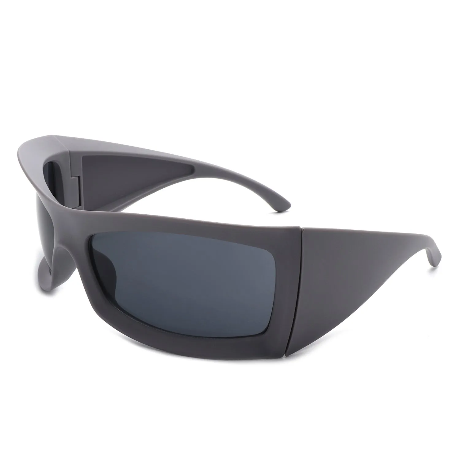 Skytalon - Retro Square Chunky Wrap Around Sunglasses