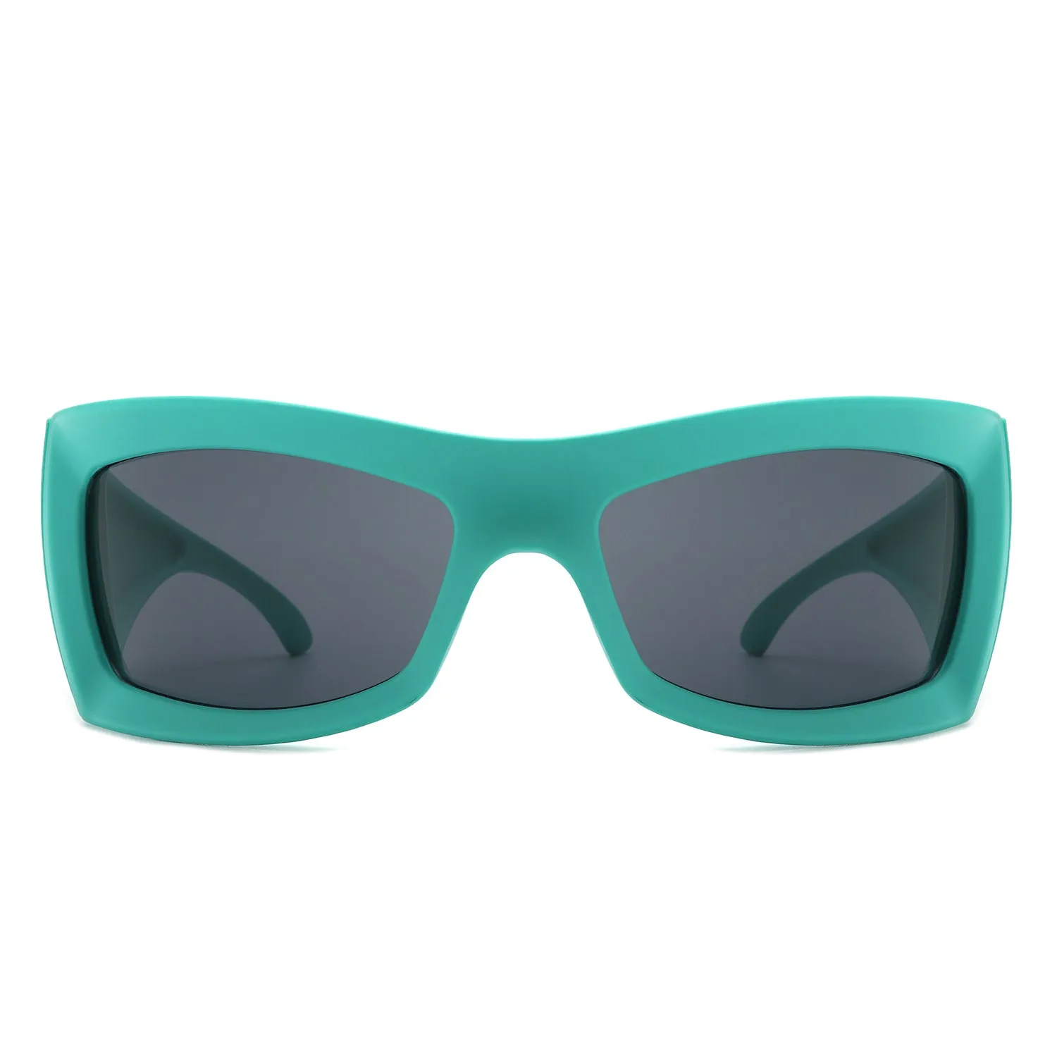 Skytalon - Retro Square Chunky Wrap Around Sunglasses