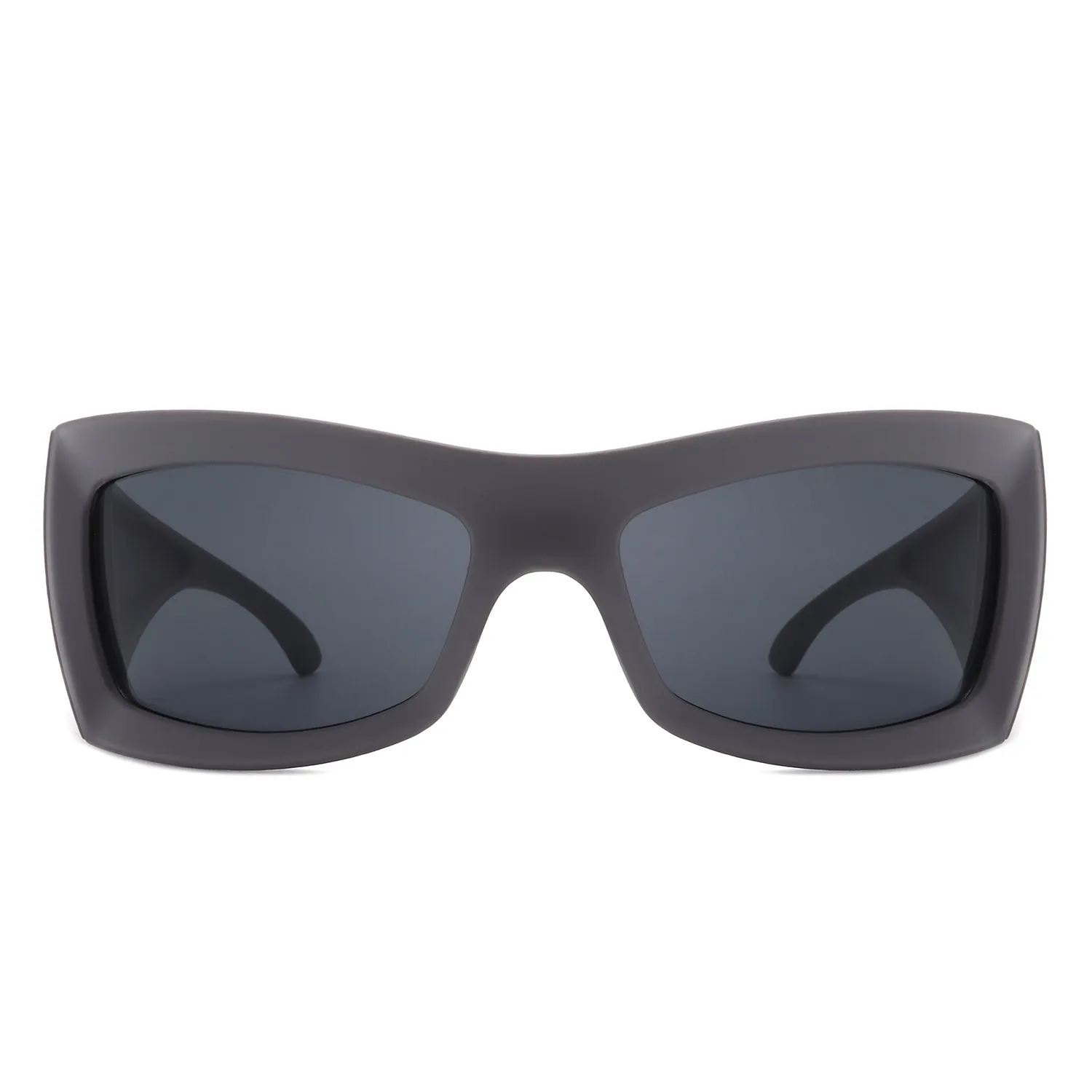 Skytalon - Retro Square Chunky Wrap Around Sunglasses