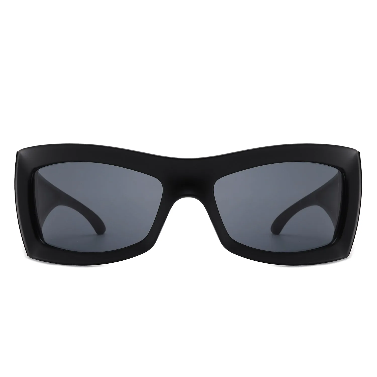 Skytalon - Retro Square Chunky Wrap Around Sunglasses