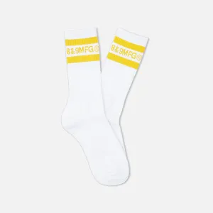 Slapped Socks White/Yellow