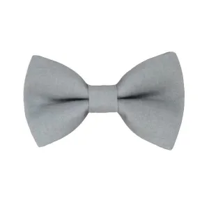 Slate Gray Cotton Bow Tie