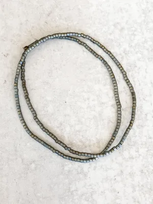 Slate Seed Bead ~ 16"