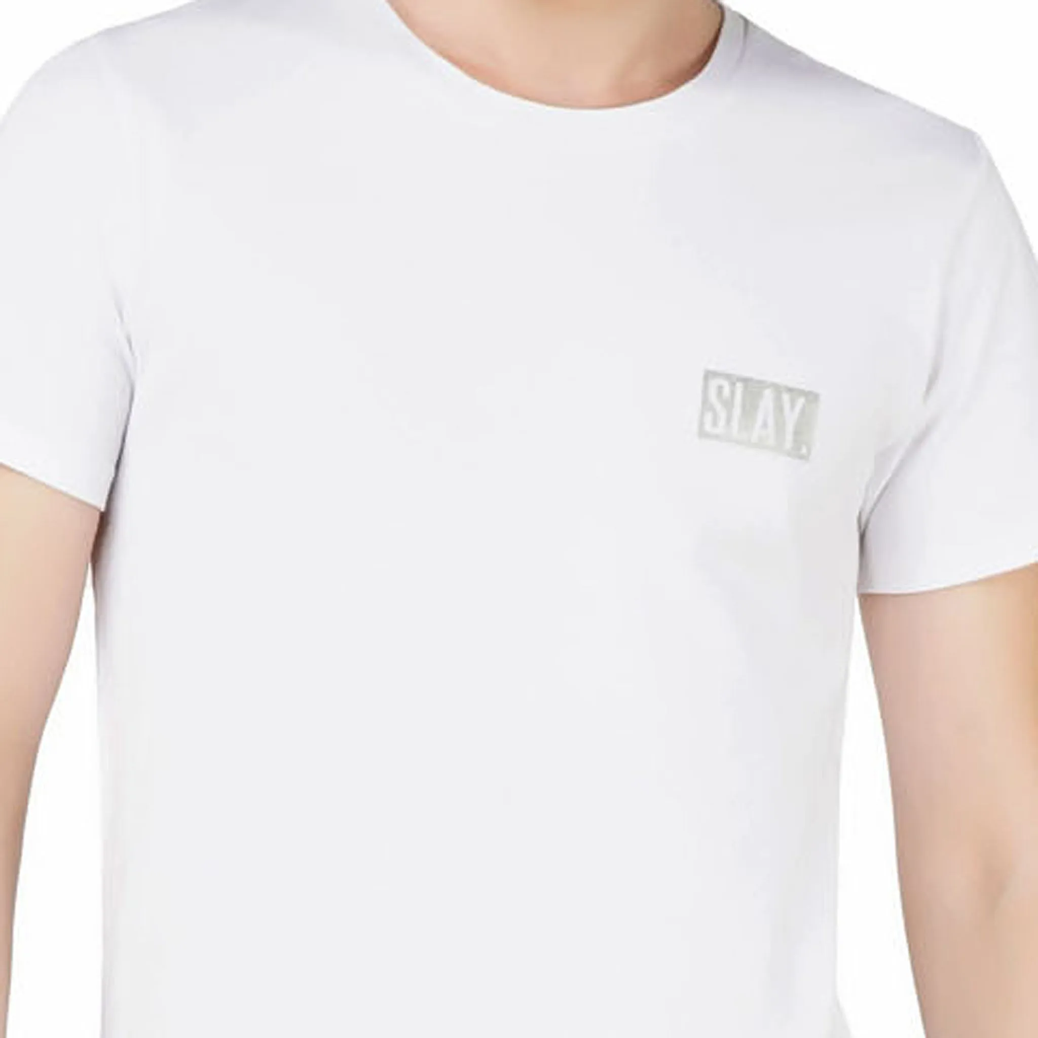 SLAY. Men's Limited Edition Silver Foil Printed T-shirt Matte Finish