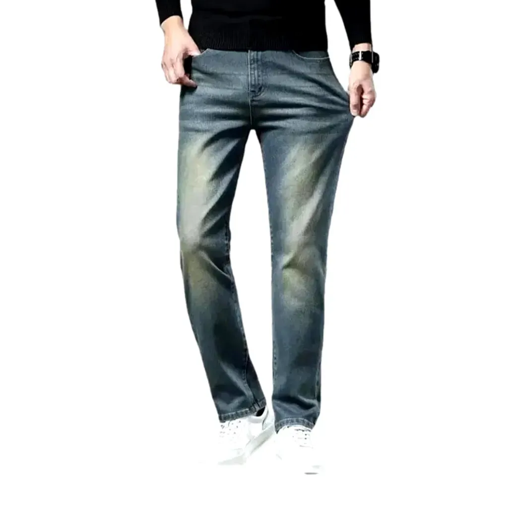 Sleek slim fit retro men's jeans