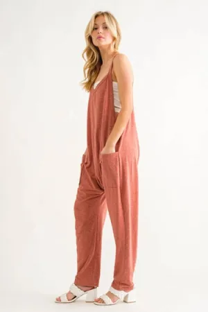 Sleeveless Harem Jumpsuit Romper