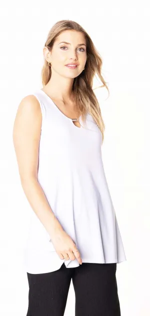 Sleeveless Keyhole Tank