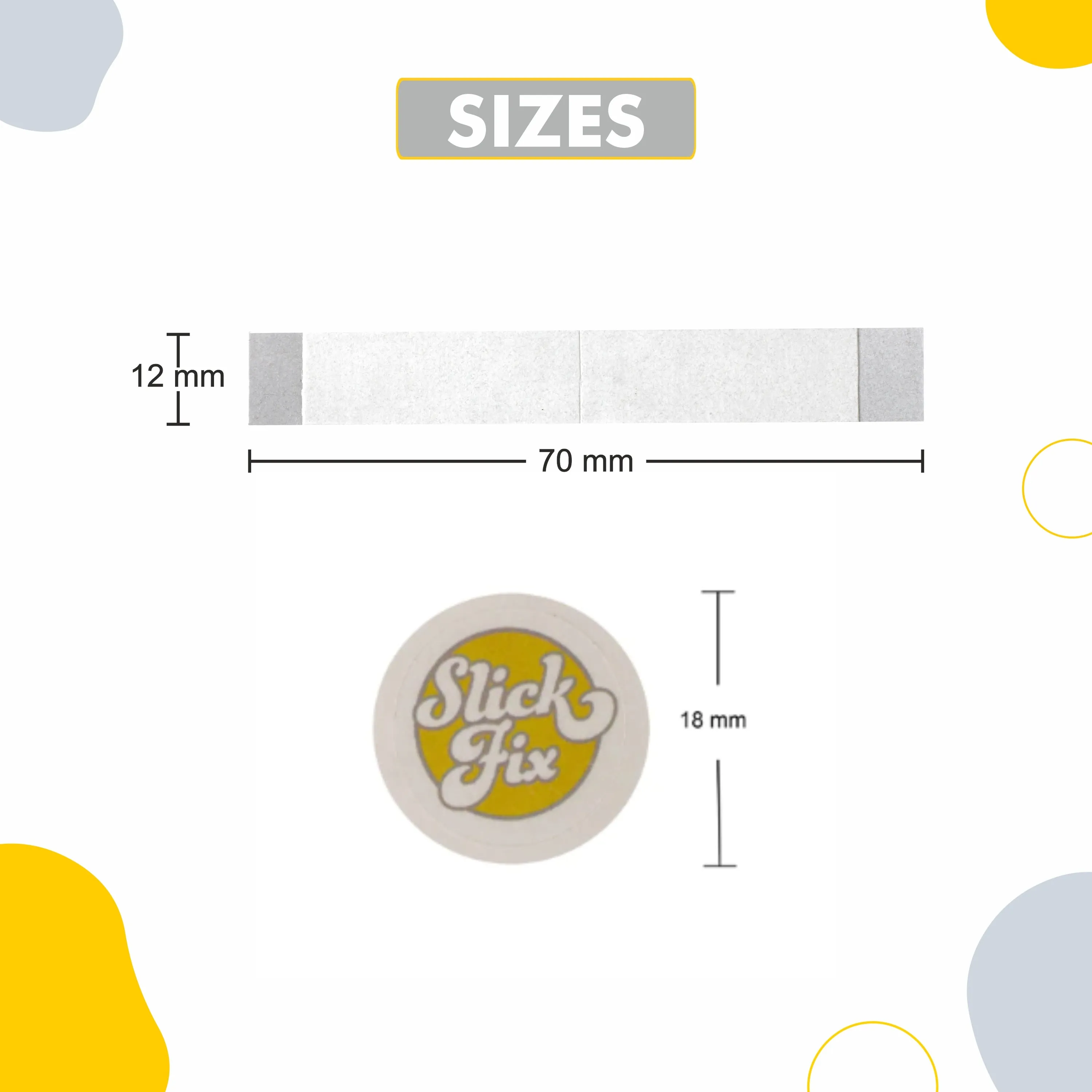 Slickfix Combo Pack - Fashion Dressing Tape & Dot Tape (36 pcs each)