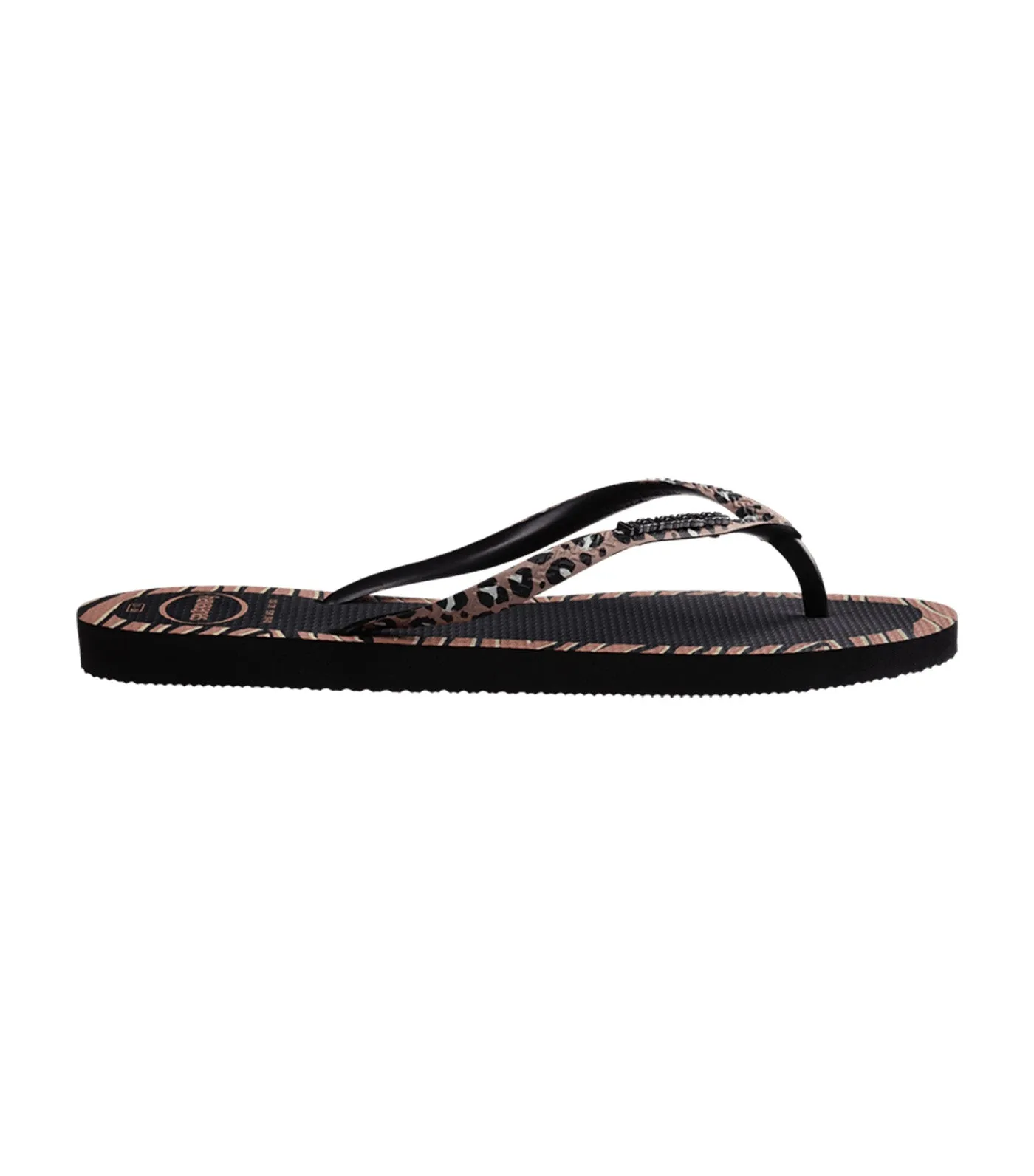 Slim Animals Fashion Flip Flops Black