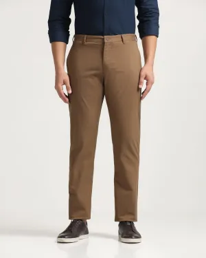 Slim Comfort B-95 Casual Brown Solid Khakis - Kris