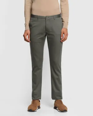 Slim Comfort B-95 Casual Olive Solid Khakis - Clate