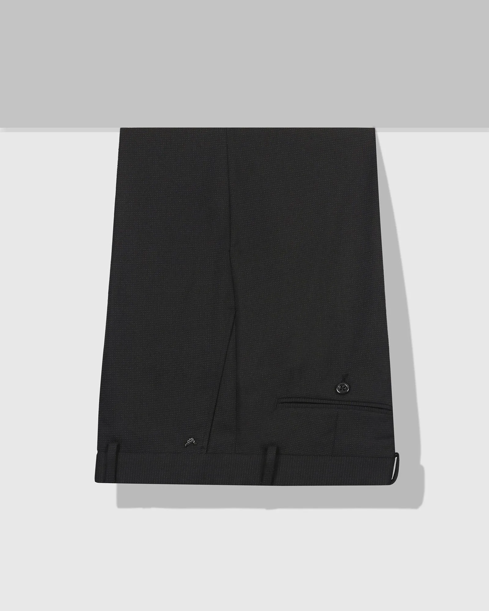 Slim Comfort B-95 Formal Black Textured Trouser - Punto