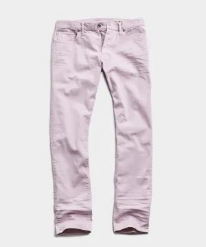 Slim Fit 5-Pocket Garment-Dyed Stretch Twill in Lavender