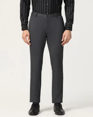 Slim Fit B-91 Formal Black Printed Trouser - Harrier