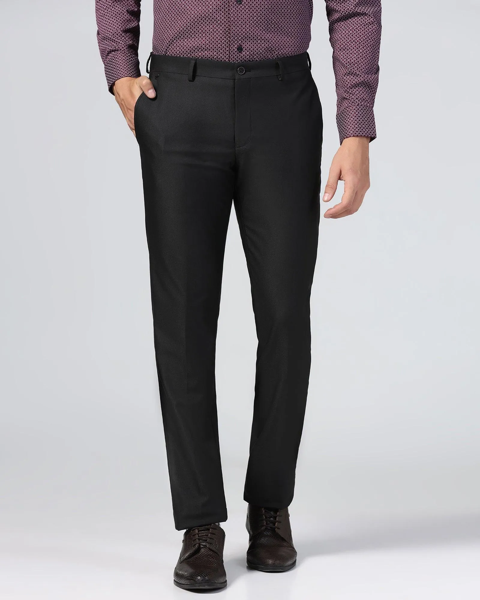 Slim Fit B-91 Formal Black Stripe Trouser - Prius