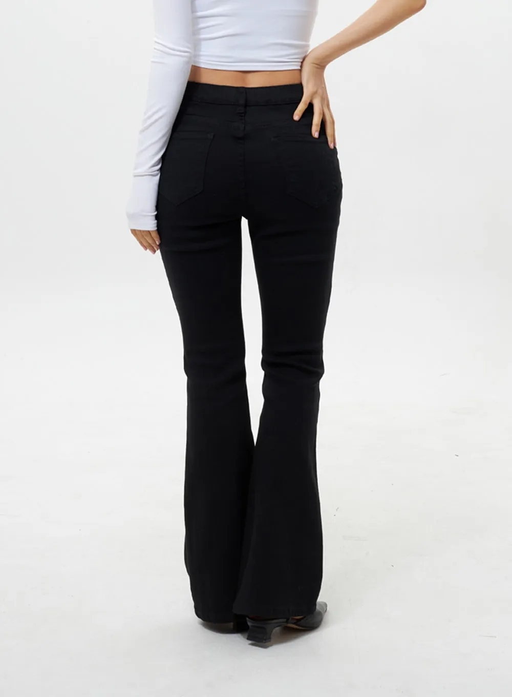 Slim Fit Bootcut Pants IY311