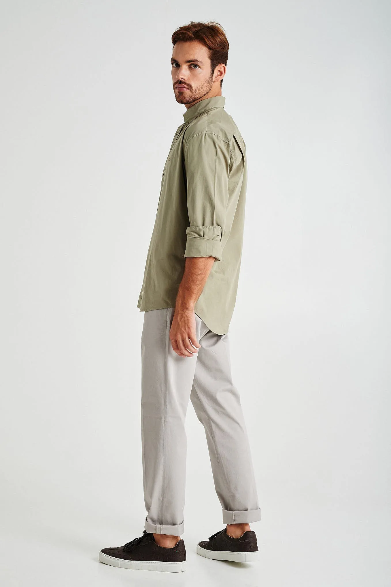 Slim fit comfort stretch basic chino