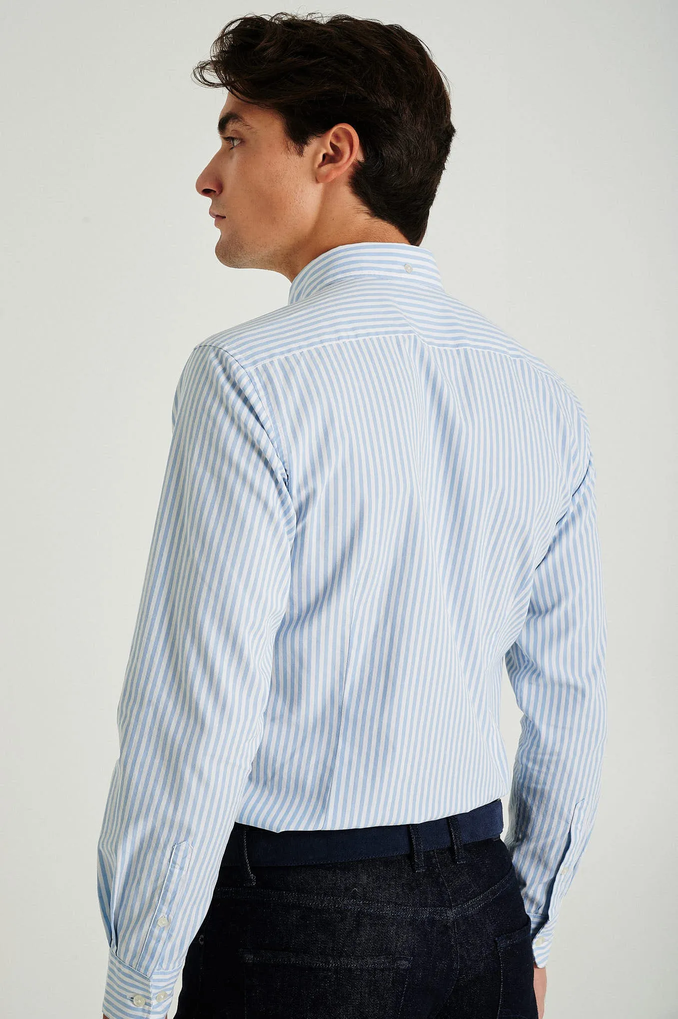 Slim fit double luxury cotton sport shirt