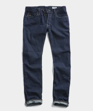 Slim Fit Japanese Stretch Selvedge Jean in Indigo Rinse