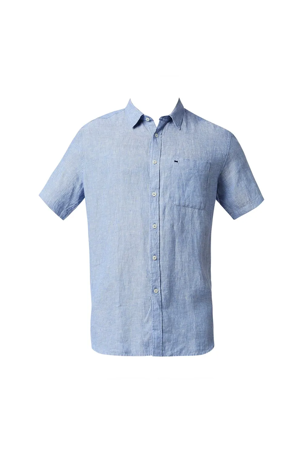 Slim Fit Linen Halfsleeves Shirt