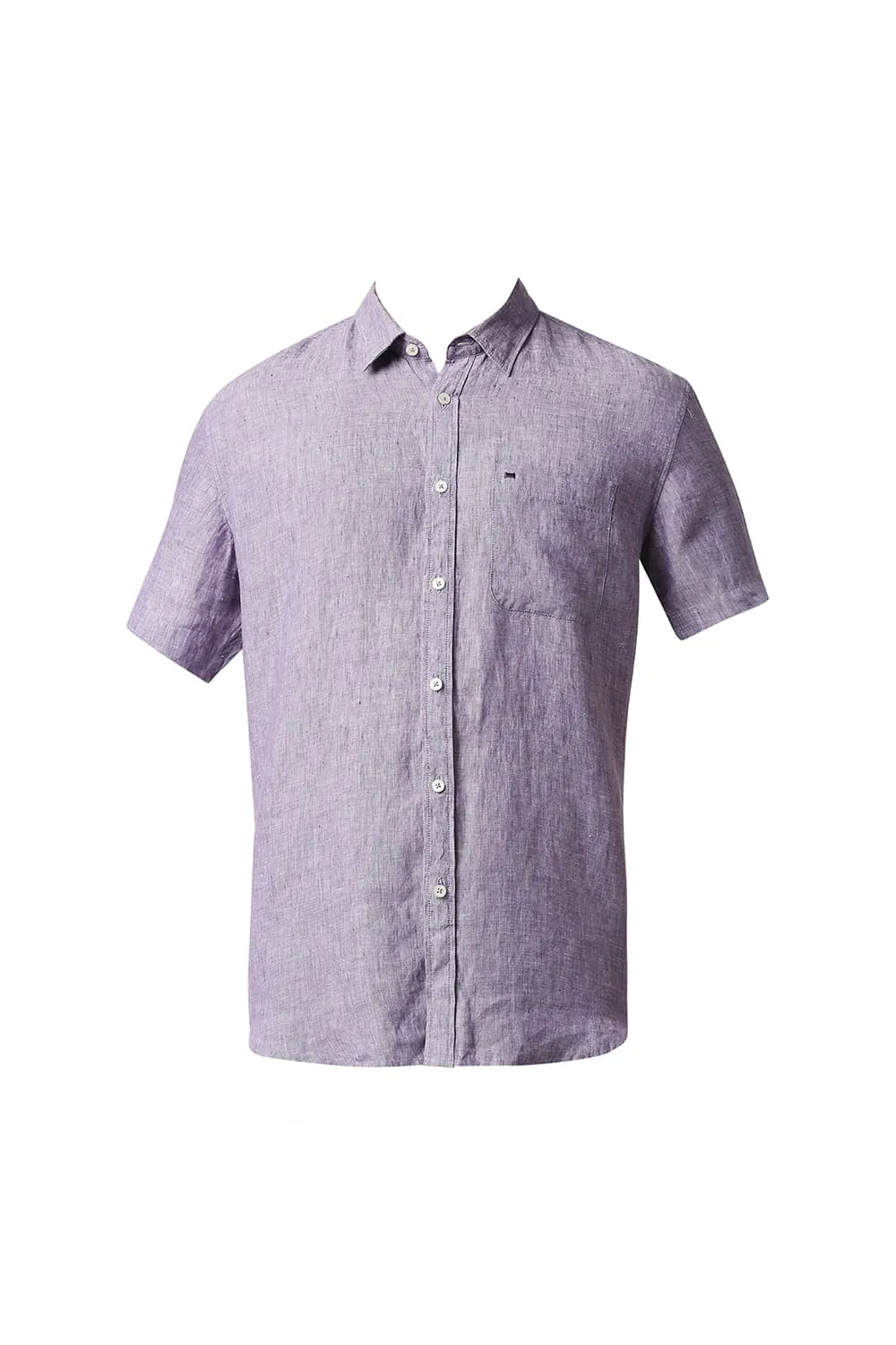 Slim Fit Linen Halfsleeves Shirt