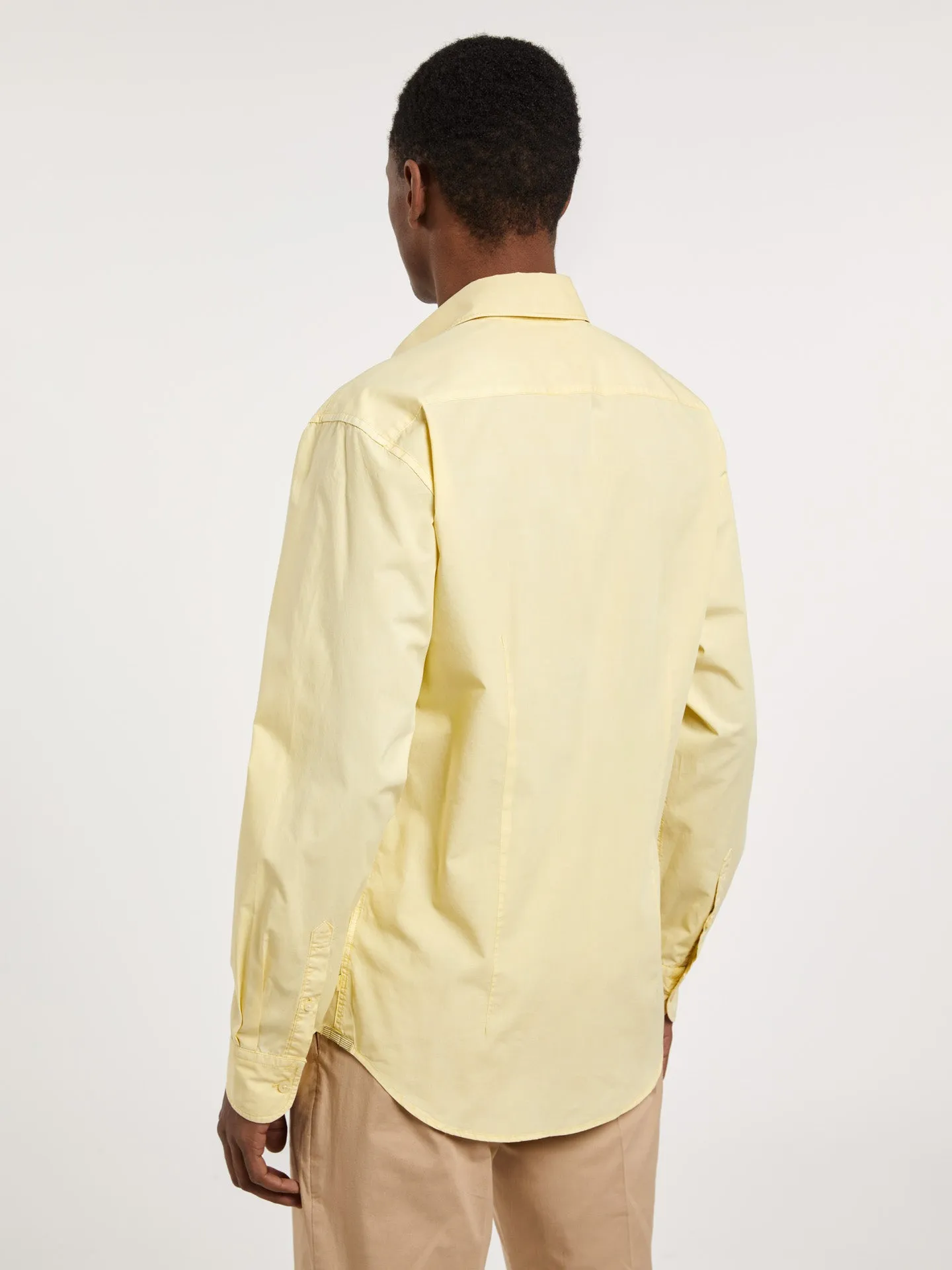 Slim fit poplin faded shirt