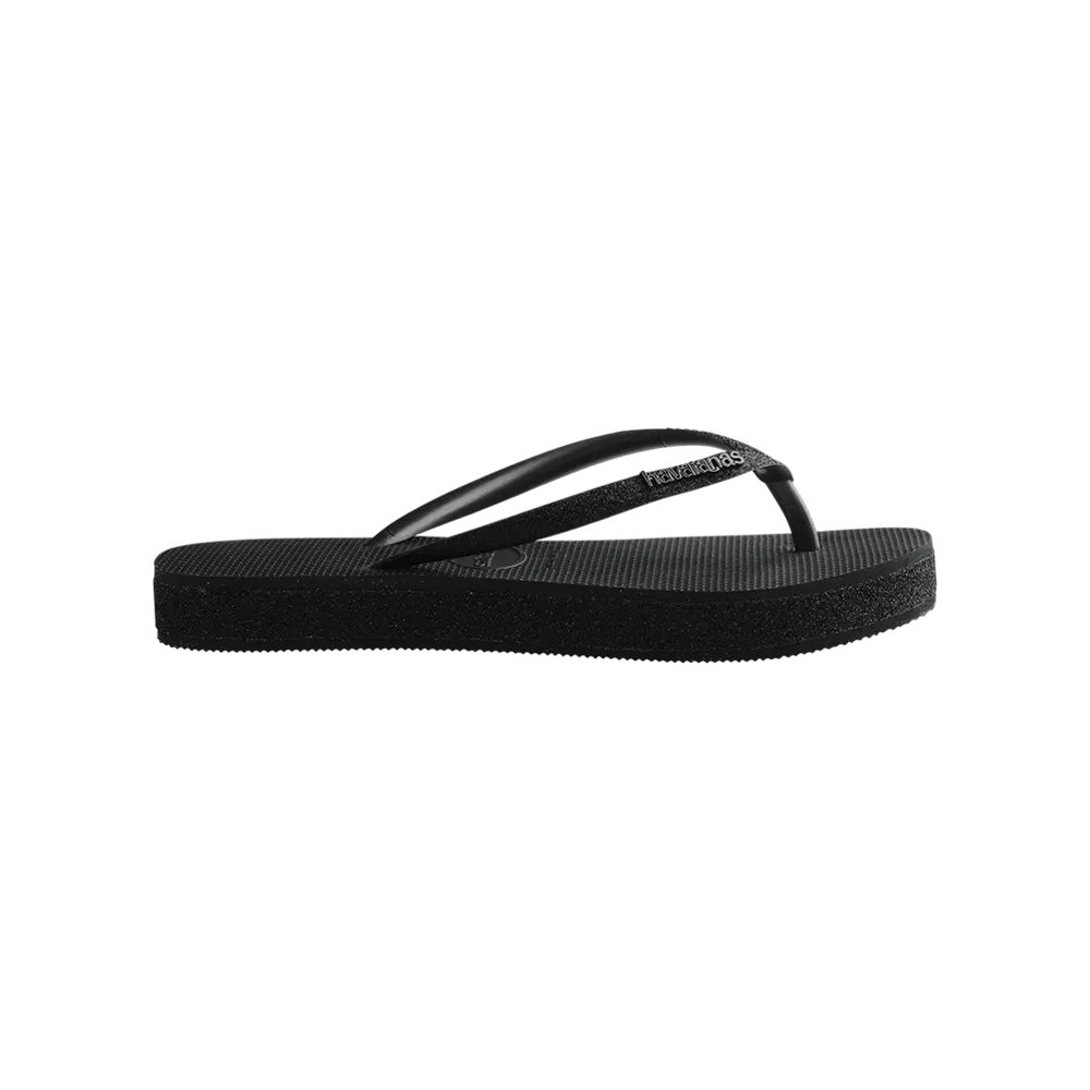 Slim Flatform Sparkle Flip Flops