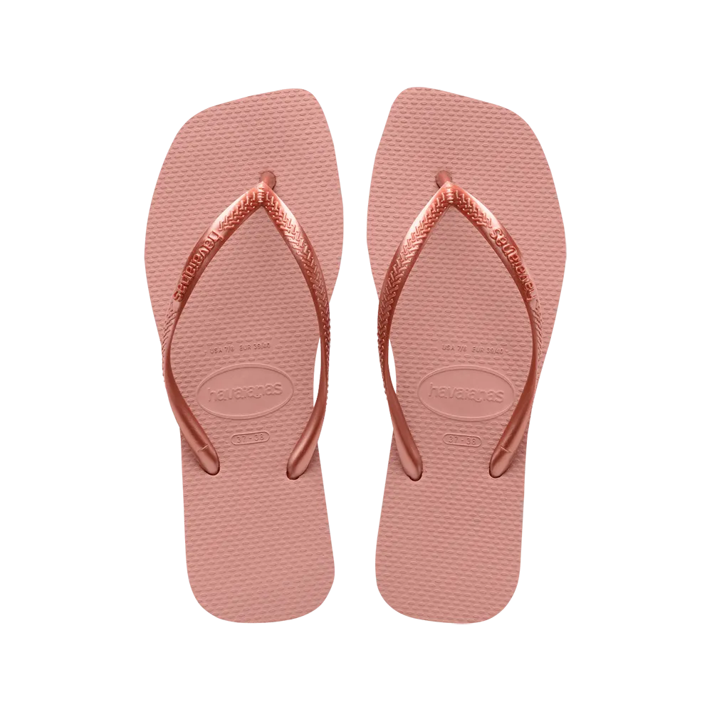 Slim Square Flip Flops