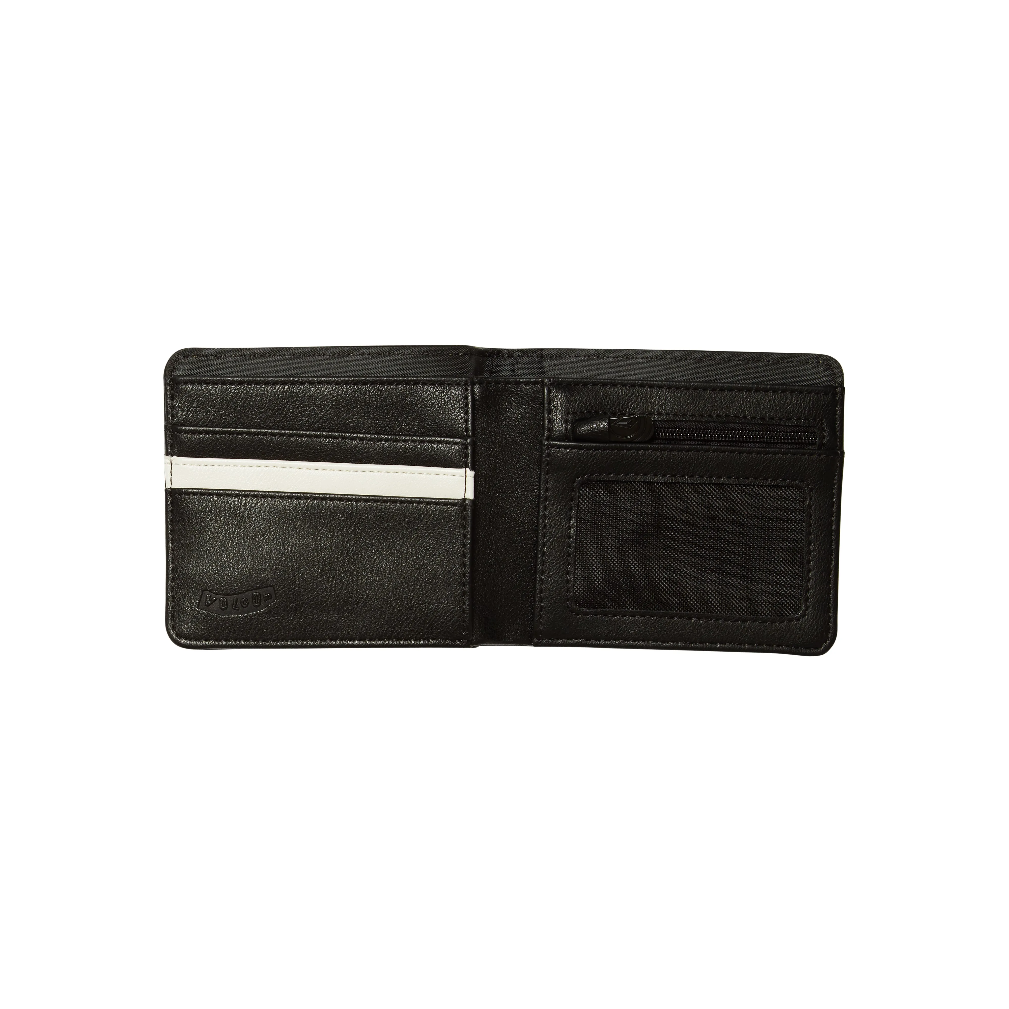 Slim Stone PU Wallet S Black