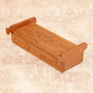 Slim Wooden Carved Box