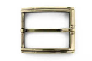 Slimline Aged Gold Step Buckle 40mm