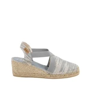 Slingback Cotton Blend Wedge Espadrille For Women Terra-ZR