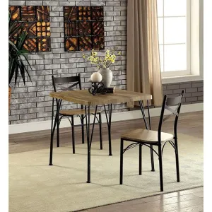 SLINGSBURY Gray/Dark Bronze 3 Pc. 29" Dining Table Set, Gray