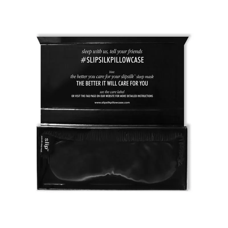 SLIP Pure Silk Sleep Mask - Black