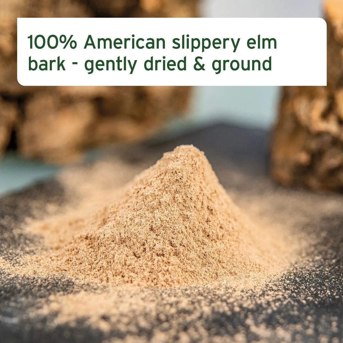 Slippery Elm Bark Powder - Supports Digestion and Healthy Gastric Mucosa