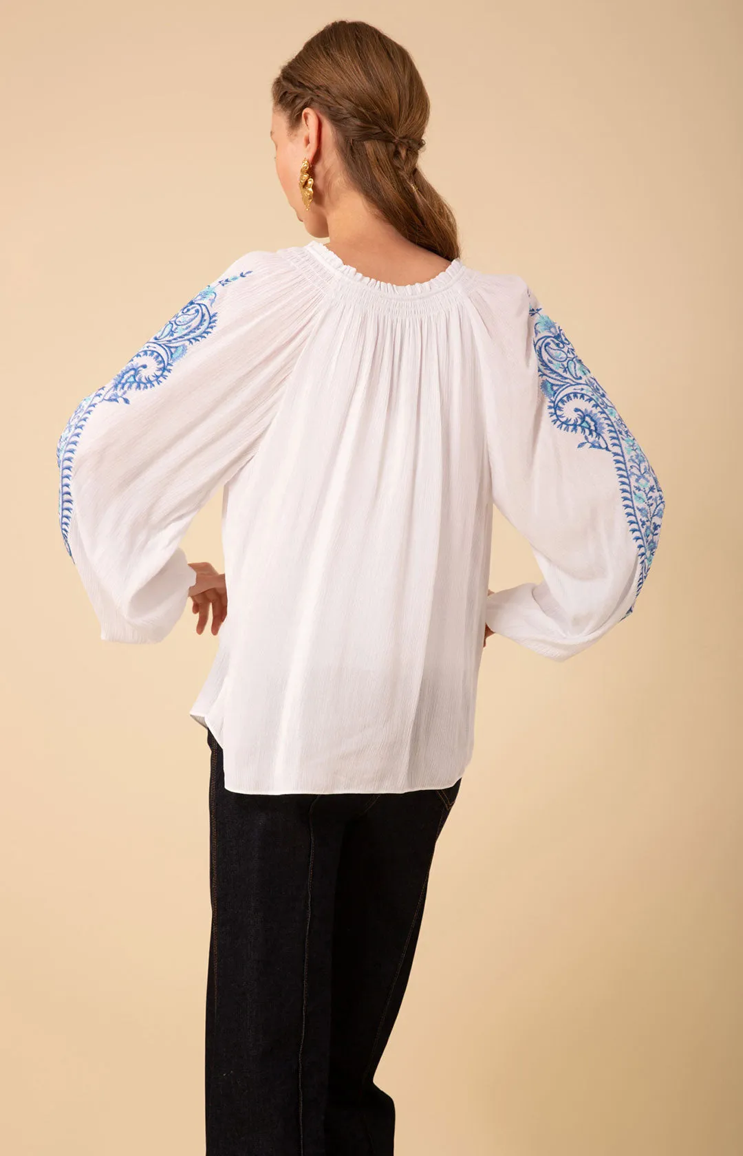 Sloane Embroidered Top