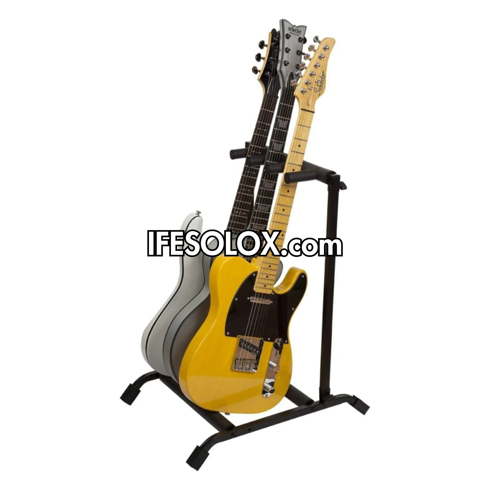 SLX Foldable Multi-Guitar Stand Rack For 3 Guitars (Acoustic, Bass or Electric) - Brand New