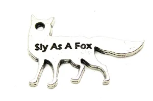 Sly As A Fox Genuine American Pewter Charm