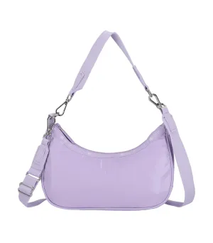 Small Convertible Hobo Lilac Shine