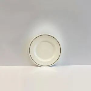 Small Side Plate Forest Green Line - Classical Porcelain