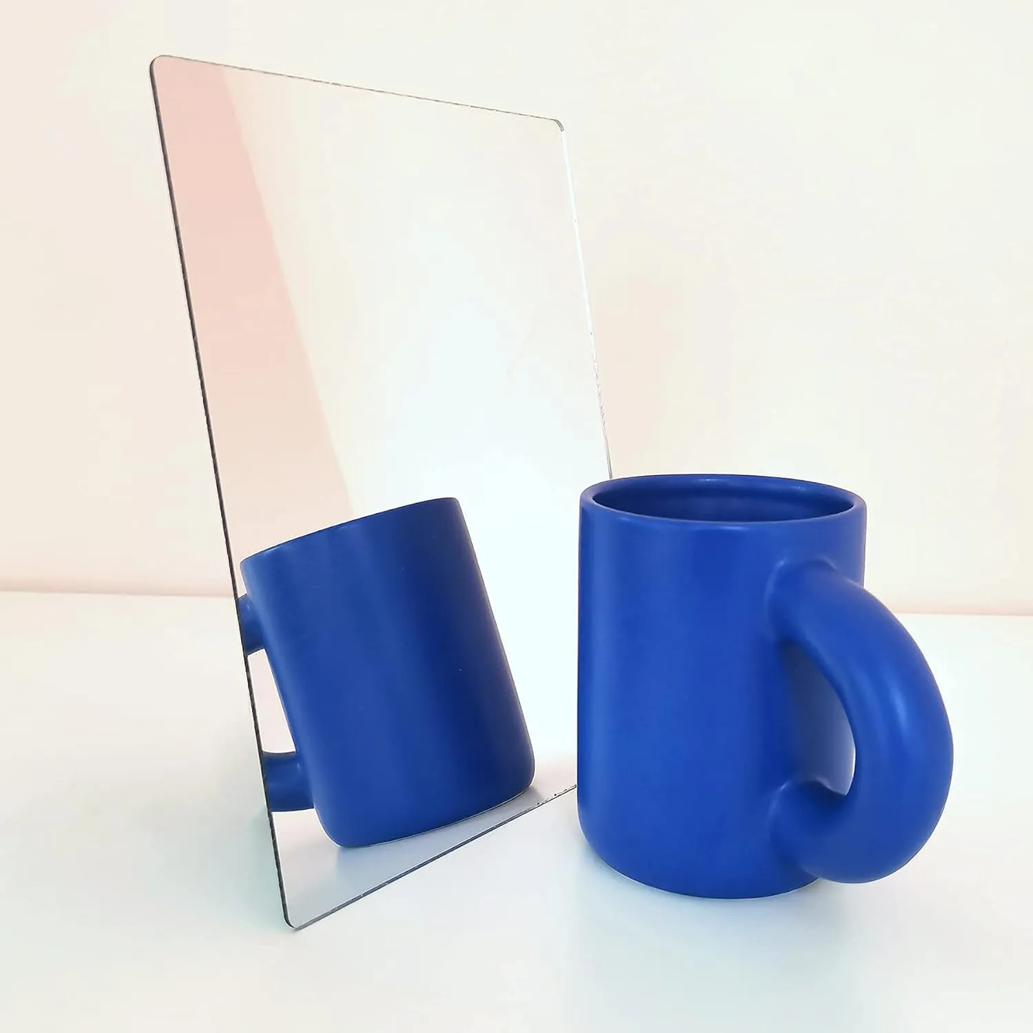 Small Square Wall-Mounted Mirror, 4x6 inches (10x15 cm)