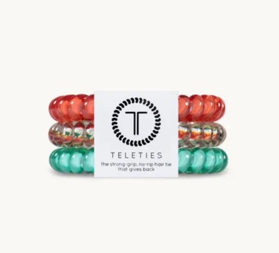 Small Teleties - 3 Pack *Various Styles & Colors*