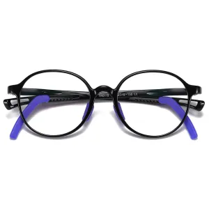 Smart - (Age 5-13)Children Non-slip Blue Light Blocking Glasses-Black