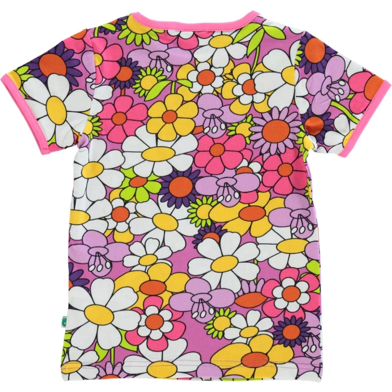 Småfolk Spring Pink T-Shirt With Flowers