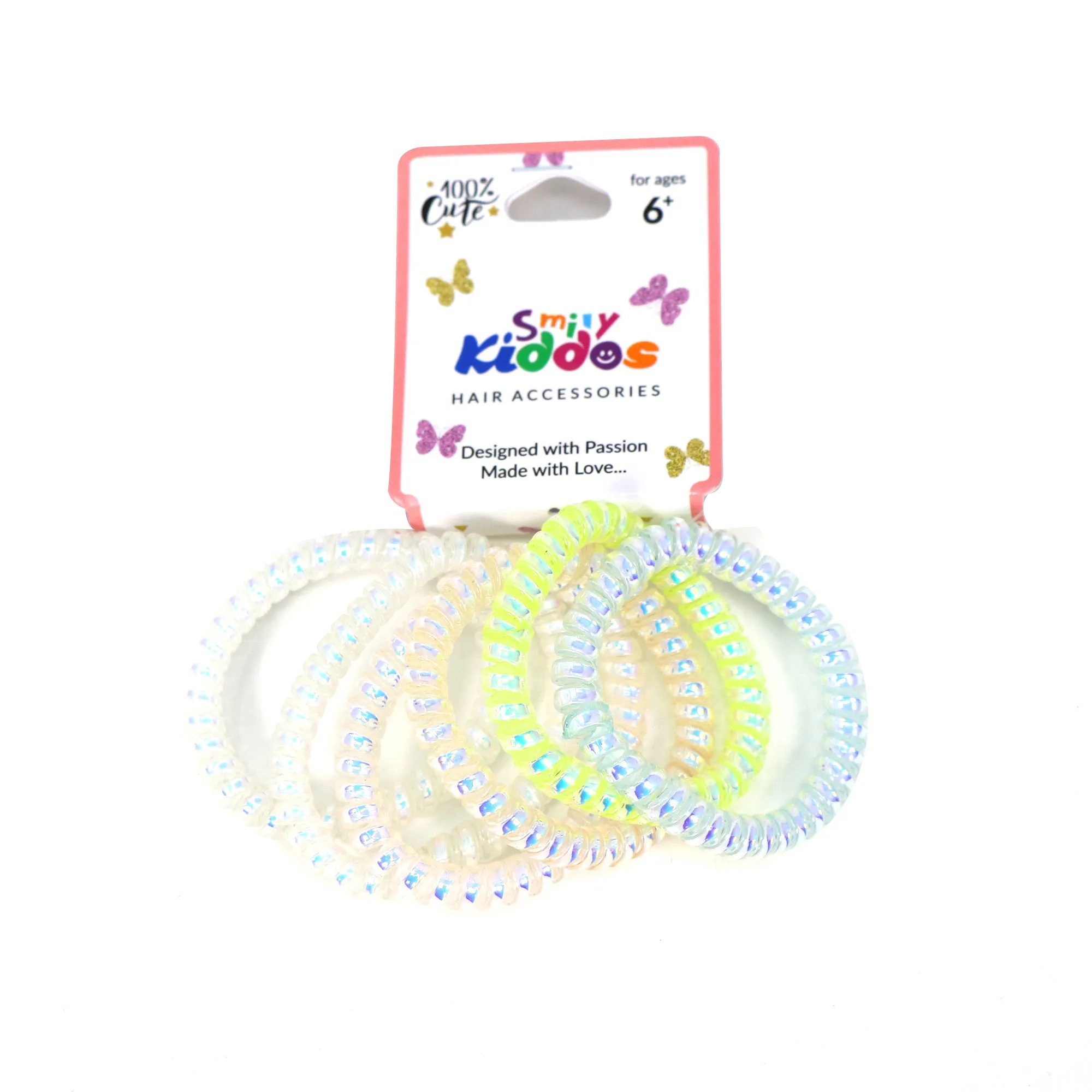 Smily Kiddos Multicolor Spiral Hair Tie Set Q2