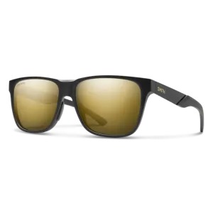 Smith Lowdown Steel Matte Black Gold Frame - ChromaPop Polarized Black Gold Lens - Polarized Sunglasses